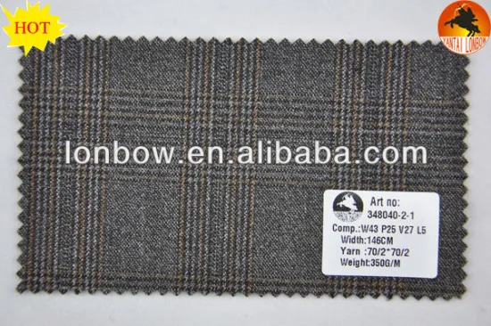 wool viscose blended fabric for men's jacket