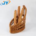 handweaved plastic rattan bread basket storage basket