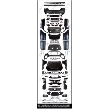 Complete Car Body Kit: Transform Benz W221 to W223 S63 Style Lamps, Bumpers, Trunk Lid, Door Skin