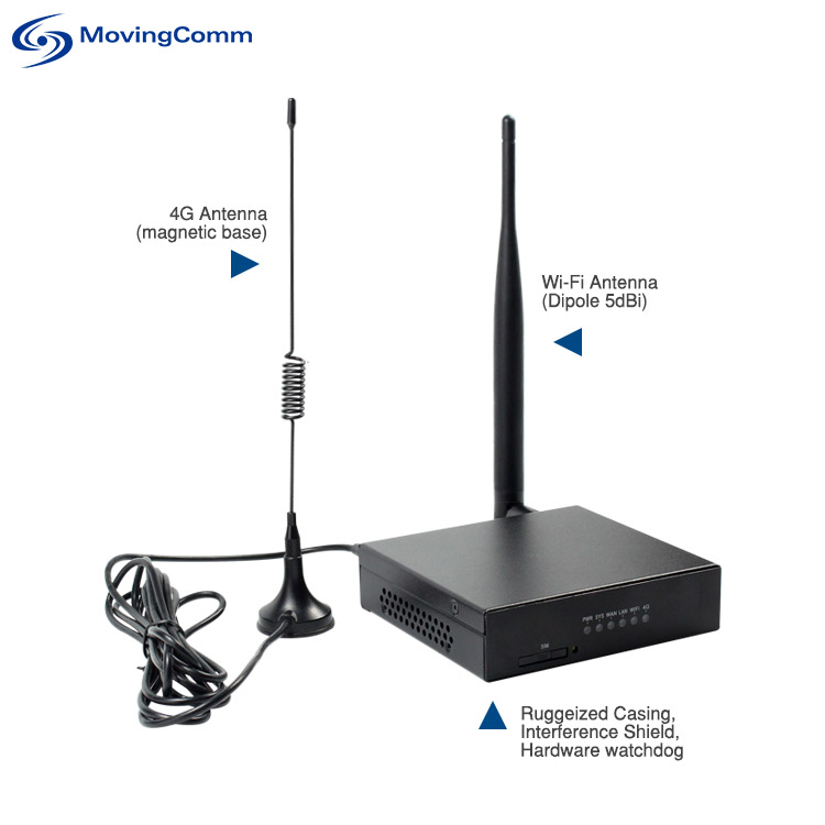 OpenWrt Industrial Wireless Router Cat4 4G LTE MODEM