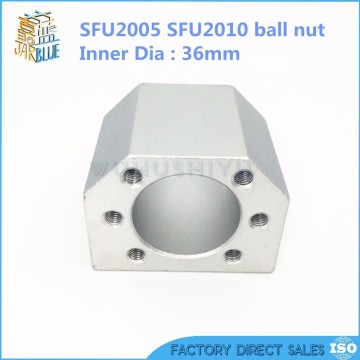 1pcs SFU2005 ballscrew nut 20mm ball screw single nut SFU2005 SFU2010 SFU2020 Aluminium Alloy Material for 2005 ball screw