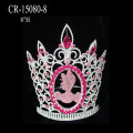 Προσαρμοσμένο Rhinestone ροζ Σταχτοπούτα Crown