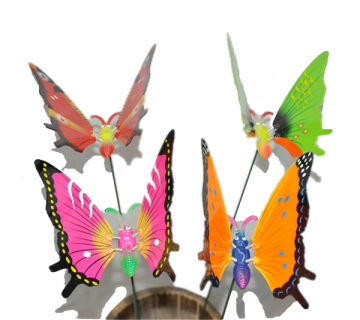 5.5" Hot Sale Color Butterfly Garden Plant Stakes