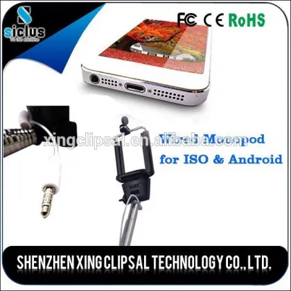 Z07-5s wired selfie stick, extendable selfie stick, customized selfie stick for cell phone