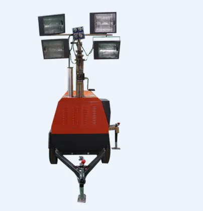 Night trailer lighting tower telescopic