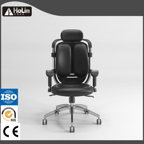 Ergonomic Adjustable Office Chair Ergonomic Design Rotary PU Leather Office Chair Factory