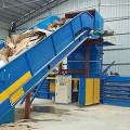 Conveyor Belt Newspaper Packaging Machine Fully Automatic Cardboard Scrap Baling Machine Manufactory