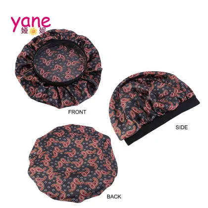 Custom Paisley Pattern Women Satin Durag Headwear Accessory