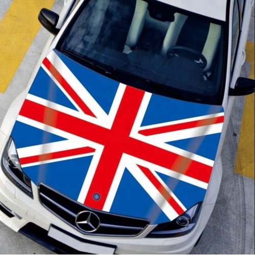 Custom Brazil national flag car hood cover