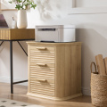 Wide Fluted Nightstand