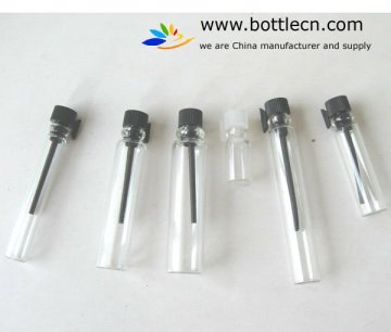 wholesale 100pcs/lot 0.5ml/1ml/2ml/3ml small glass bottle,clear sampler bottle