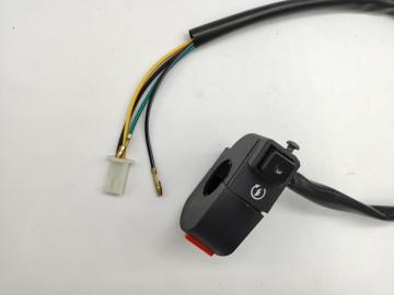Motorcycle button starts the power switch