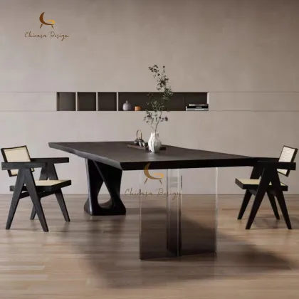 Rectangular Solid Wood Dining Table Set for Dining Room Furniture