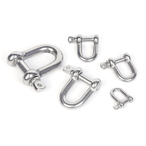 Steel shackle D-ring with screw Stainless steel rigging equipment D-type shackle Supplier