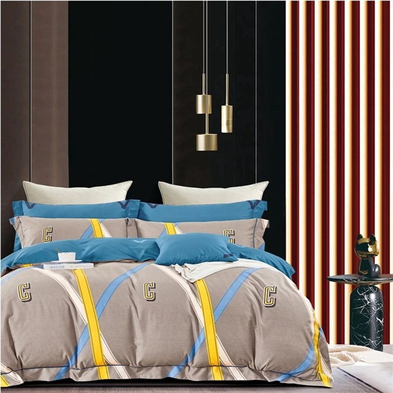 Luxury 100% Cotton Duvet Cover Bedding Sets for Hotels - 7 Piece Comforter