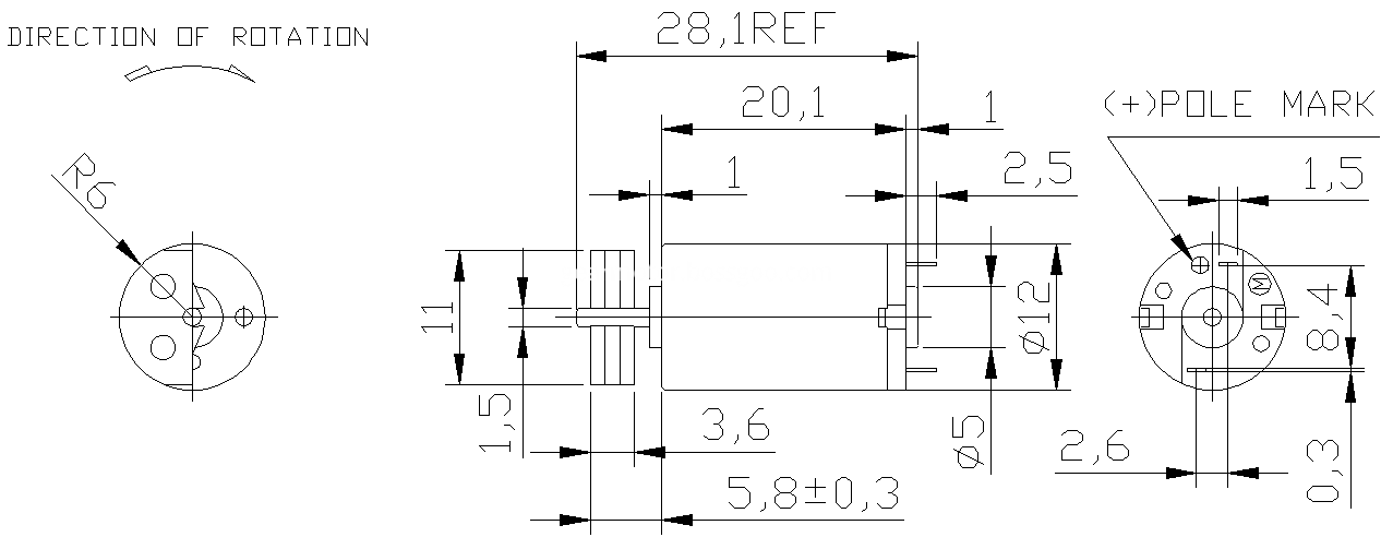 12mm vibrator motor