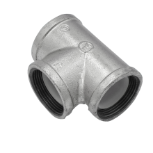 Corrosion-Resistant Tee Pipe Fittings in Galvanized Steel
