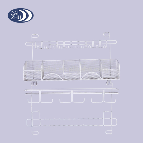 Overdoor Jewelry Rack in White