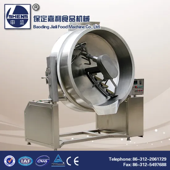 Commercial chickpea paste cooking machine with mixer