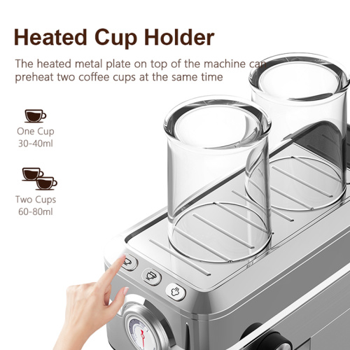 manual espresso machine 1350W Espresso Maker with Milk Frother Steam Manufactory