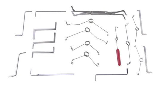 19 in 1 Multifunction Spring Wrench Tension Set locksmith tools Stainless Steel Tension Wrench/Puch Rod Tools locksmith supplies