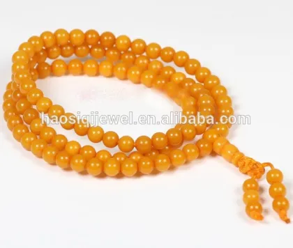 Hot sale yellow amber rosary jewelry loose baltic amber beads