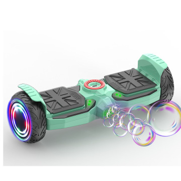 8-inch Kids' Smart Self-Balancing Electric Scooter: Off-Road Adventures with LED and Bubble Features
