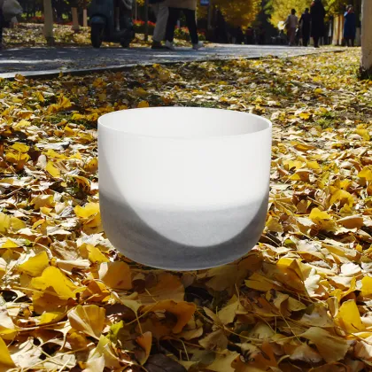 [Discount]Obsidian Frosted Crystal Singing Bowl