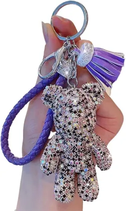 Yirun Cool Diamond Bear Design Pendant Keychain