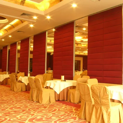 Acoustic Movable Partition Soundproof Folding Door Restaurant Acoustic Room Divider