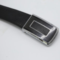 Ceinture en cuir de vachette pour hommes avec boucle carrée