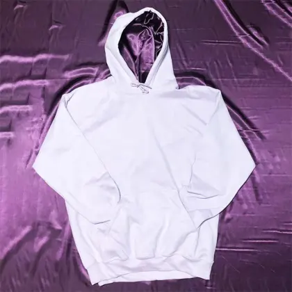 Luxury Cotton Polyester Hooded Oversized Hoodie with Silk Lining