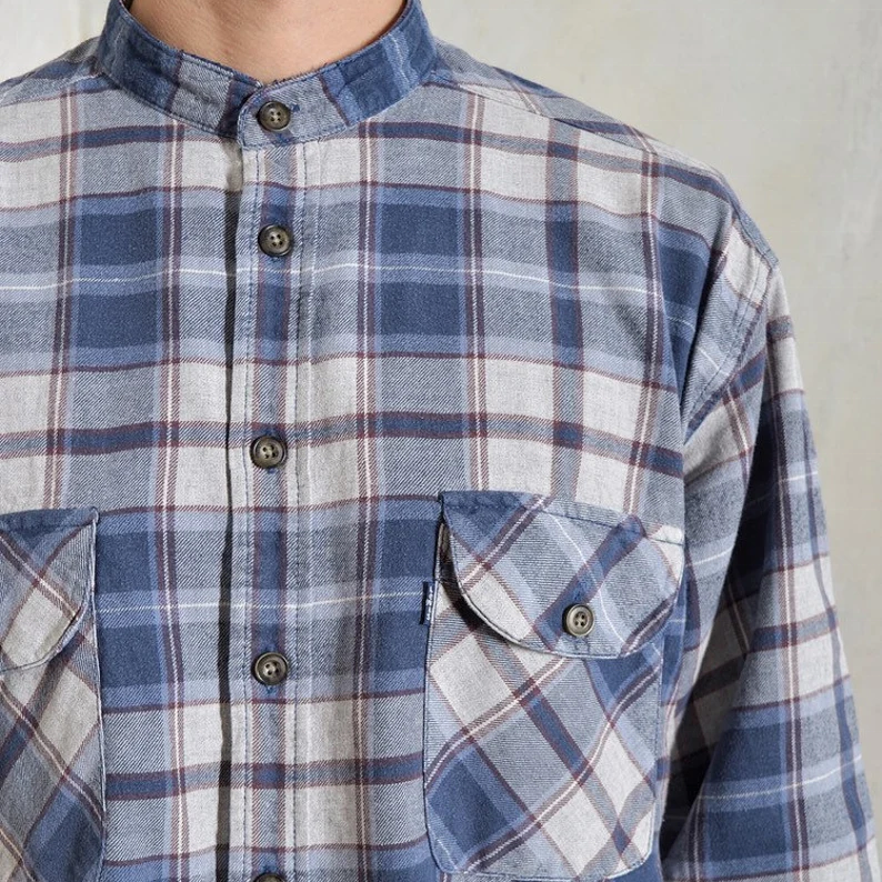 High Visibility Safety Distressed Oversize Flannel Shirt