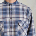 Plaid vintage checked men shirt