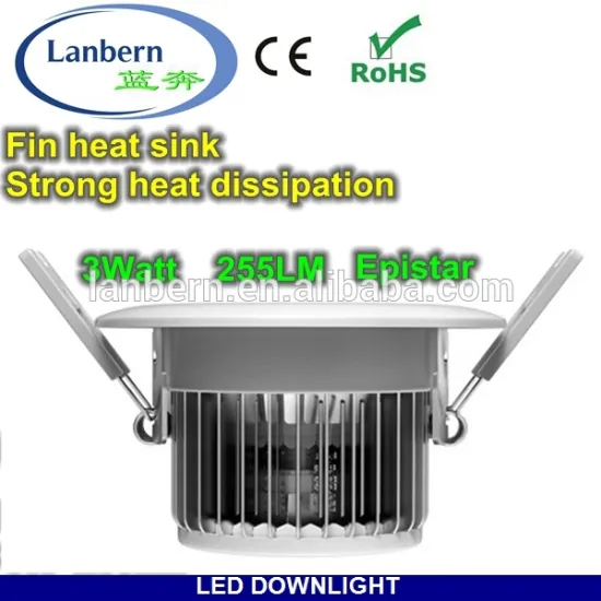 2014 new style best selling products lights for home dimmable fin heat sink 3w High Powered LED Recessed light
