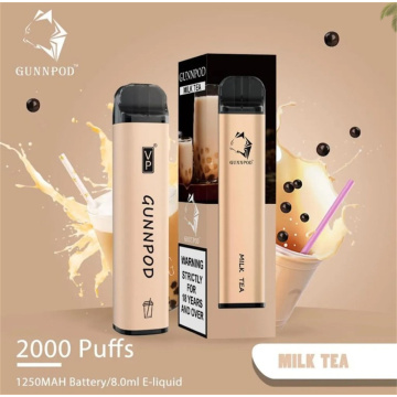 Electronic Cigarette 2000 Puffs Gunnpod Vape