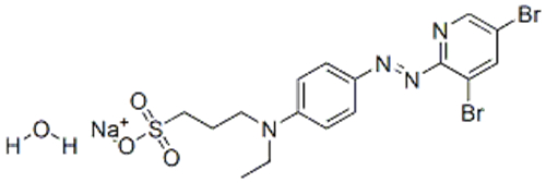 4-(3,5-DIBROMO-2-PYRIDYLAZO)-N-ETHYL-N-(3-SULFOPROPYL)ANILINE, MONOSODIUM SALT, MONOHYDRATE CAS 100743-65-5