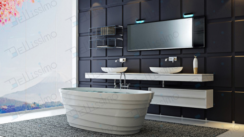 Newest Modern design Stone freestanding bathtub BS-8631
