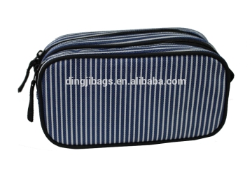 China Goods Most Polyester Double Layer Custom Pencil Bag