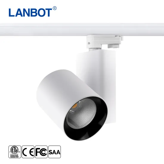 Adjustable 3CCT 20W-50W LED Track Light: AC85-265V Compatible, Aluminum Showroom & Gallery Rail Lighting