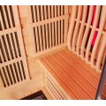 Home Sauna billig weit infrarot in der Innenhälfte Hemlock Sauna Zimmer