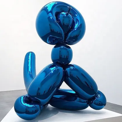 Abstract stainless steel jeff koon balloon monkey sculpture ornaments