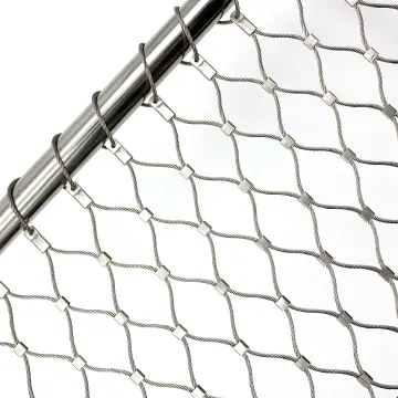 Stainless Steel Rope Mesh Balcony Fence - Inox Cable Net for Guardrail (Black Oxide)