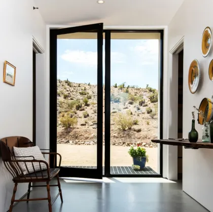 Middle East Market Aluminum Alloy Frame Hinged Doors