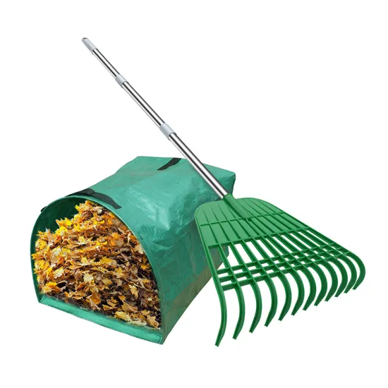 Quick Lawn & Yard Cleanup: Adjustable Folding Leaves Rake