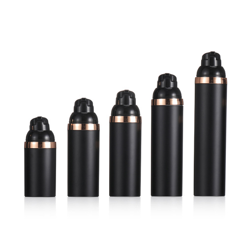 Black Airless Vacuum Pump Bottle 30ml 50ml 60ml