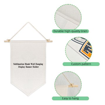 Custom Sublimation Linen Wall Hanging Garden Flags for Christmas Decoration