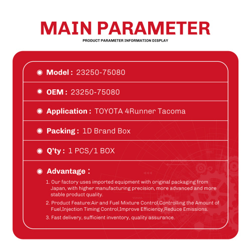 فوهة حاقن الوقود 3RZ-FE 23250-75080 23209-79135 لتويوتا 4runner تاكوما 2.4 L4 برادو