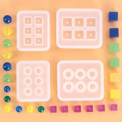 2023 New DIY Handmade Resin Mold - Square Pendant Sphere Ice Lattice Silicone Mold
