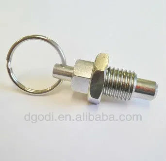 custom made zinc plated steel spring loaded pull pin